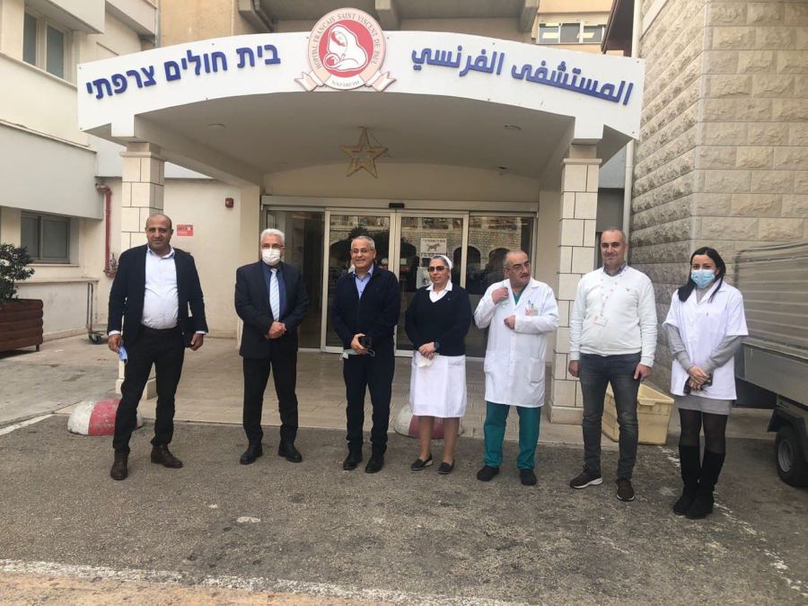 بـ . زرقا وسيف يقومان بجولة تفقدية لمستشفيات الناصرة 